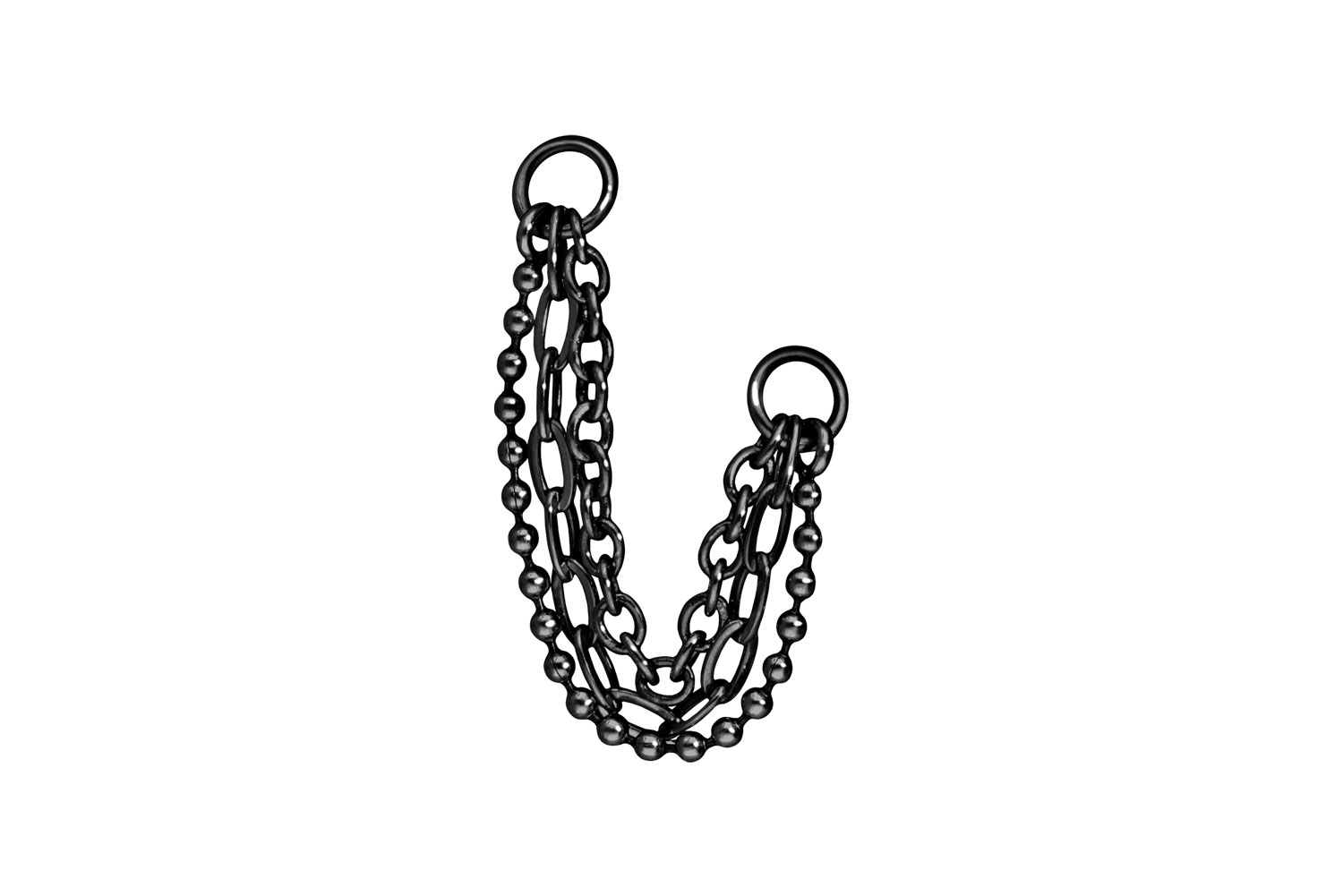 Chirurgenstahl Anhänger für Clicker 3 KETTEN von Piercingline